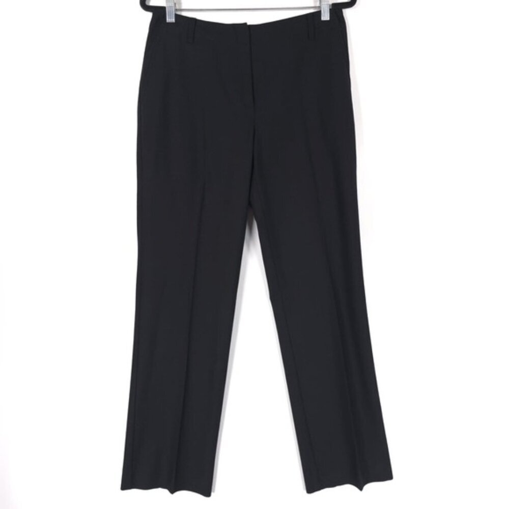 Brooks Brothers Stretch VIRGIN WOOL Black‎ Dress Pants Straight Women’s Size 10
